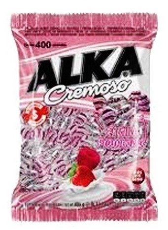 Car. Bolsa Alka Cremoso Frutilla Frambuesa 800gr