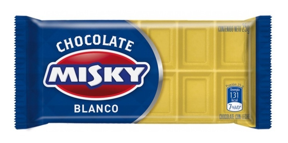 Chocolatin Misky 25gr Blanco