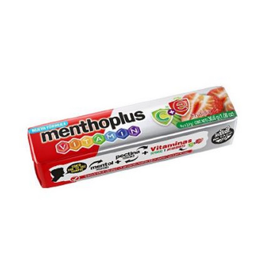 Menthoplus Vitamin Frutilla 12u