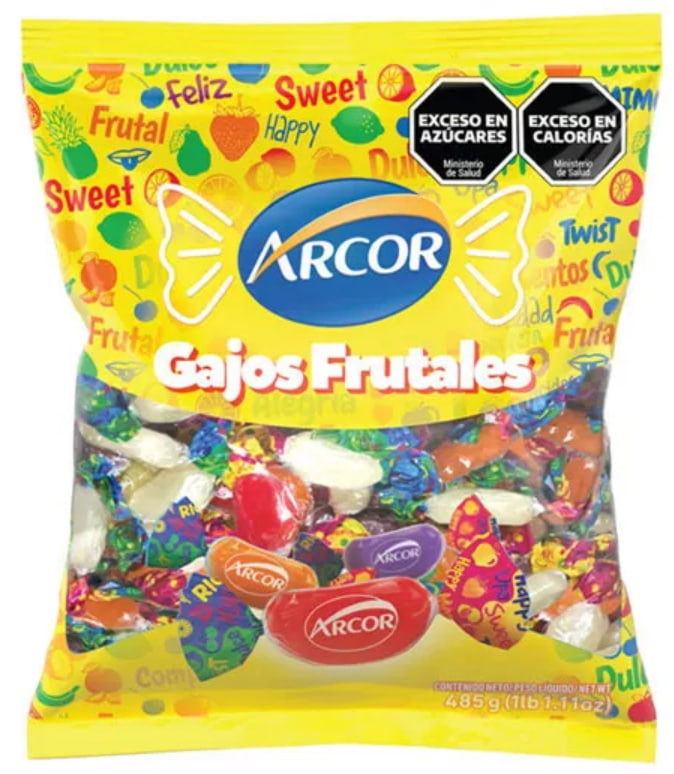 Car. Arcor Gajito Frutales 485gr