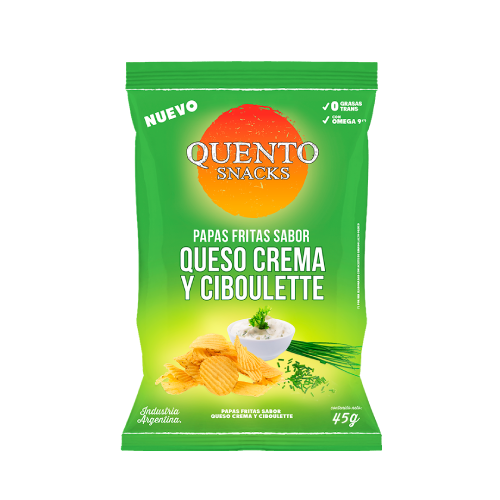 Quento Papas 45gr Crema y Ciboulette