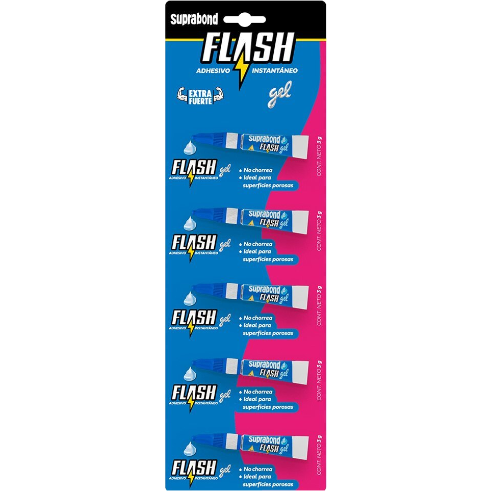 Suprabond Flash Inst. GEL 2ml Tira 5u  (Tipo Gotita Gel)