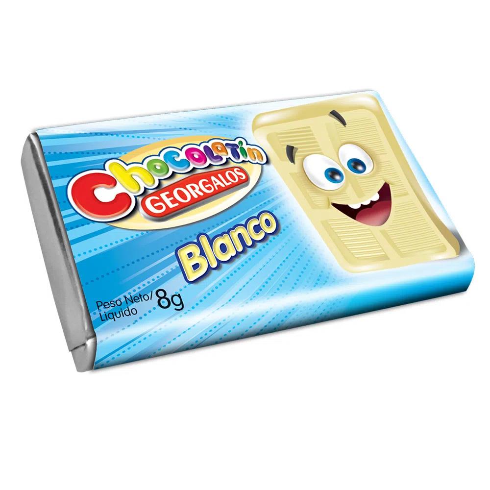Chocolatin Georgalos 8gr Blanco
